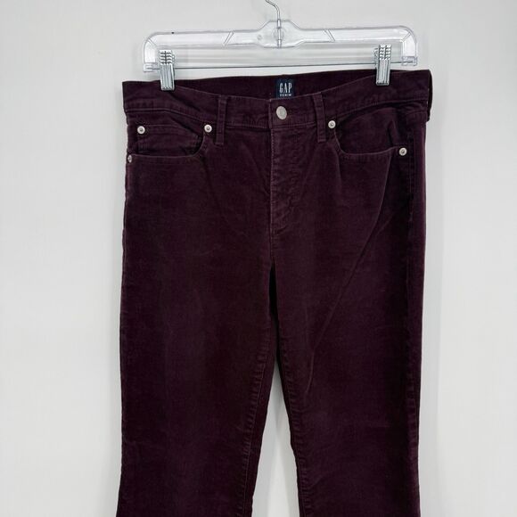 Gap Purple Corduroy Cotton Bootcut Pants Size 28R Y2k Style - Picture 2 of 9